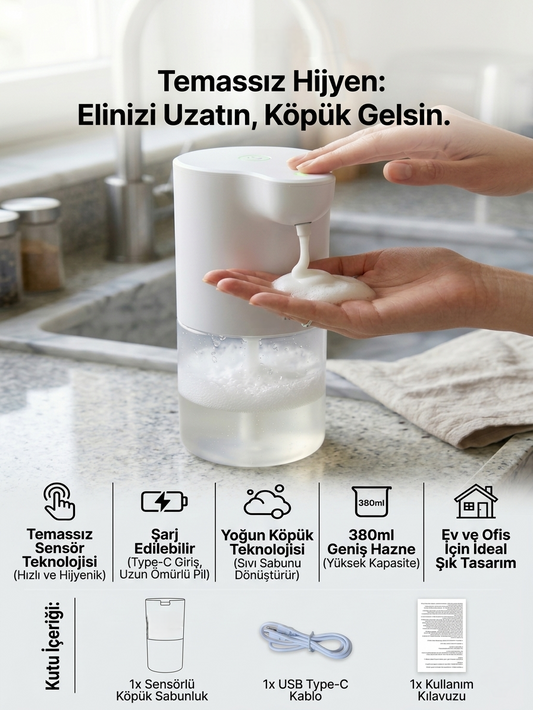 Zen House Premium Köpüklü Otomatik Sabunluk